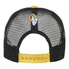 Los Angeles Rams Youth Modern Fan Trucker Adjustable Hat - White/Gold - NFL