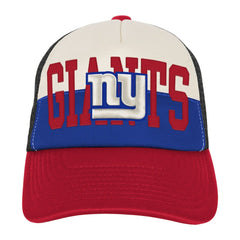 New York Giants Youth Modern Fan Trucker Adjustable Hat - White/Red - NFL