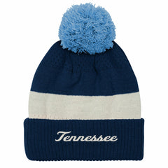 Tennessee Titans Outerstuff Youth Modern Fan Cuffed Knit Hat with Pom - Navy - NFL