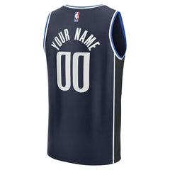 Fanatics Dallas Mavericks Fast Break Custom Jersey Statement Editi- Navy