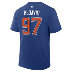 Connor McDavid Edmonton Oilers Fanatics Authentic Stack Name & Number T-Shirt - Royal | Fanatics on sale