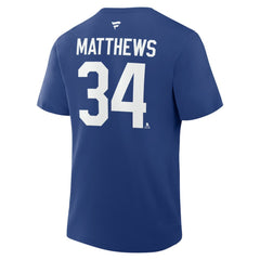 Auston Matthews Toronto Maple Leafs Fanatics Authentic Stack Name & Number T-Shirt - Blue | Fanatics online