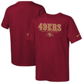 San Francisco 49ers Youth Sideline Team Issue T-Shirt - Scarlet - Nike