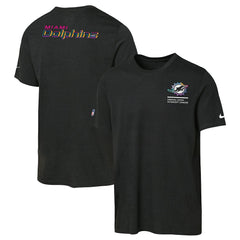 Miami Dolphins Youth 2025 NFL Crucial Catch Tri-Blend Dri-FIT T-Shirt - Black - Nike