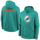 Miami Dolphins Youth Sideline Club Fleece Hoodie - Aqua - Nike