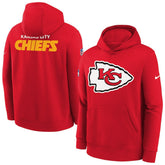 Kansas City Chiefs Youth Sideline Club Fleece Hoodie - Red - Nike