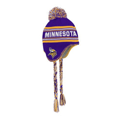 Minnesota Vikings Preschool Jacquard Tassel Knit Hat with Pom - Purple - NFL