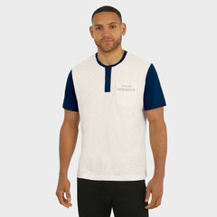 Dallas Cowboys Darius Rucker Collection Henley Colorblock Slub Pocket T-Shirt - Cream - Fanatics