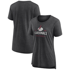 Arizona Cardinals Women's Vintage Arch Tri-Blend T-Shirt - Charcoal - NFL