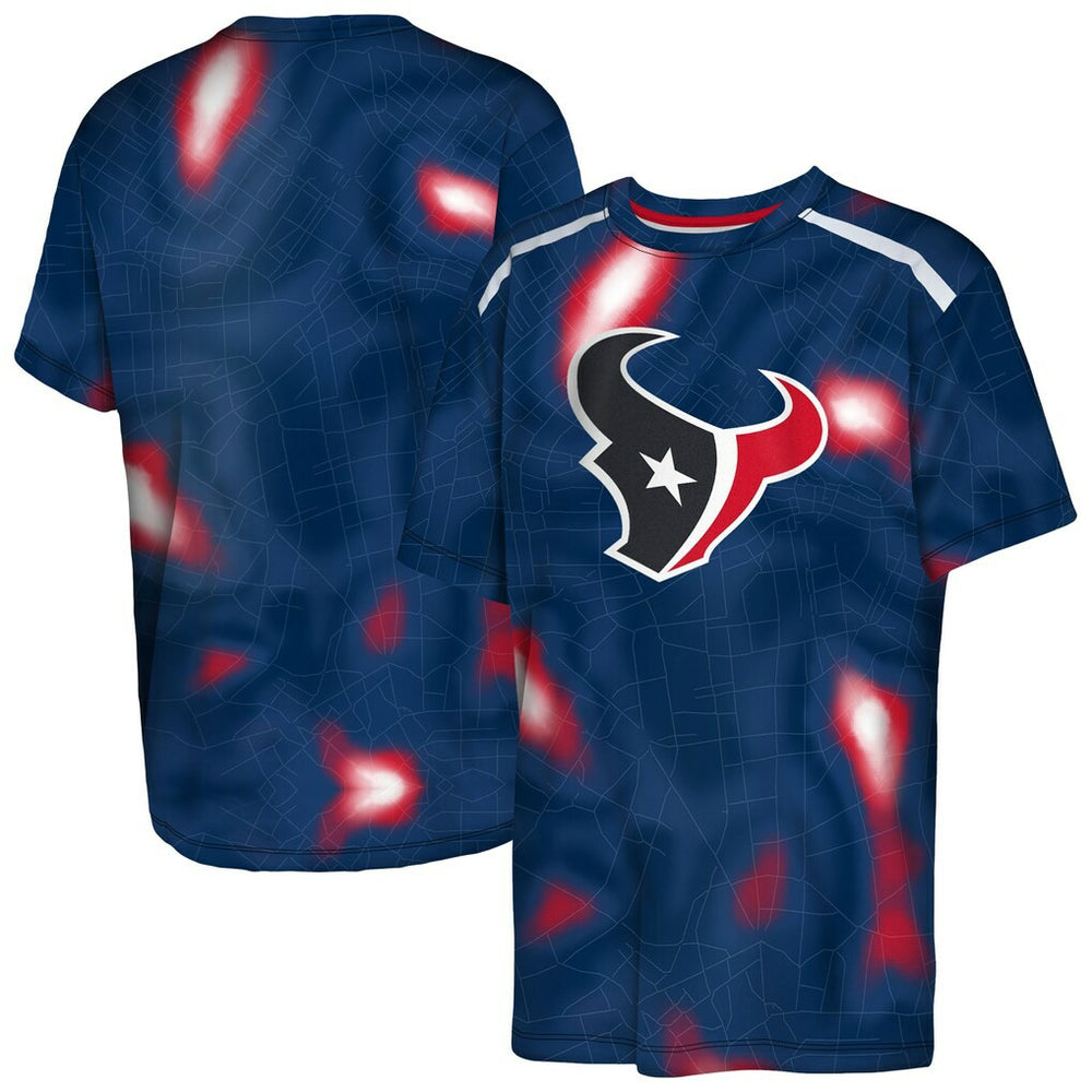 Houston Texans Outerstuff Youth End Zone Dri-Tek T-Shirt - Navy - NFL