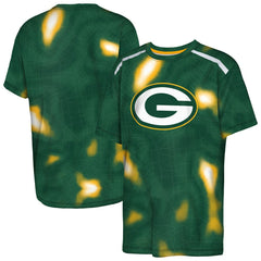 Green Bay Packers Outerstuff Youth End Zone Dri-Tek T-Shirt - Green - NFL