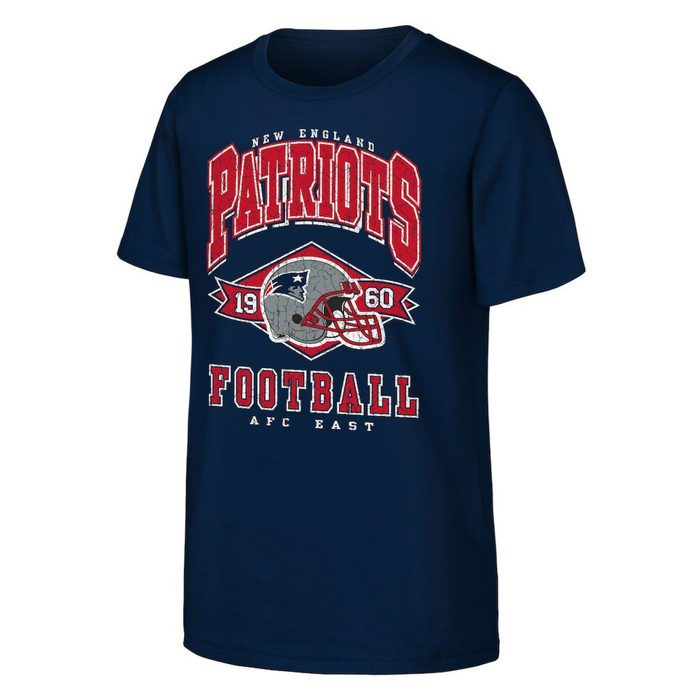 New England Patriots Outerstuff Youth Kick Off T-Shirt - Navy - NFL