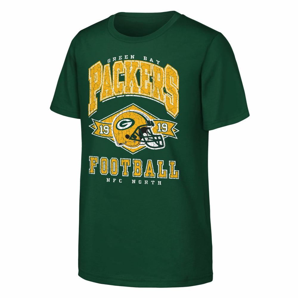 Green Bay Packers Outerstuff Youth Kick Off T-Shirt - Green - NFL