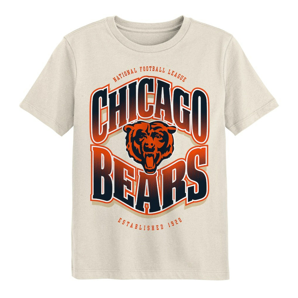 Chicago Bears Outerstuff Youth Huddle T-Shirt - Cream - NFL