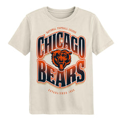 Chicago Bears Outerstuff Youth Huddle T-Shirt - Cream - NFL
