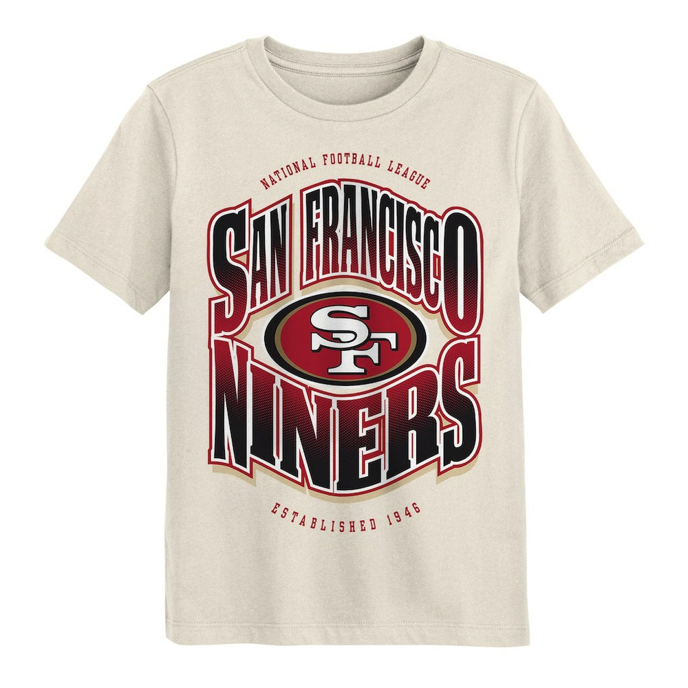 San Francisco 49ers Outerstuff Youth Huddle T-Shirt - Cream - NFL