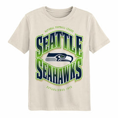 Seattle Seahawks Outerstuff Youth Huddle T-Shirt - Cream - NFL