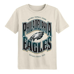Philadelphia Eagles Outerstuff Youth Huddle T-Shirt - Cream - NFL