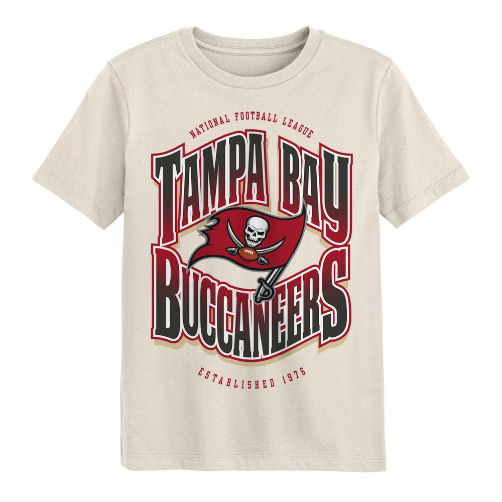 Tampa Bay Buccaneers Outerstuff Youth Huddle T-Shirt - Cream - NFL