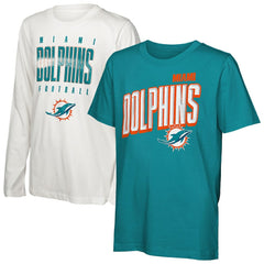 Miami Dolphins Outerstuff Preschool The Mix Combo T-Shirt Set - NFL