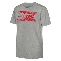Kansas City Chiefs Outerstuff Youth Post Game T-Shirt - Heather Gray - NFL