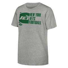 New York Jets Outerstuff Youth Post Game T-Shirt - Heather Gray - NFL