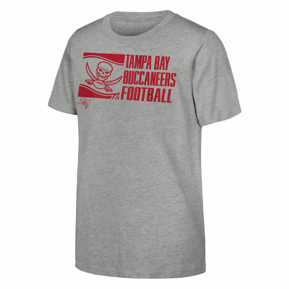 Tampa Bay Buccaneers Outerstuff Youth Post Game T-Shirt - Heather Gray - NFL