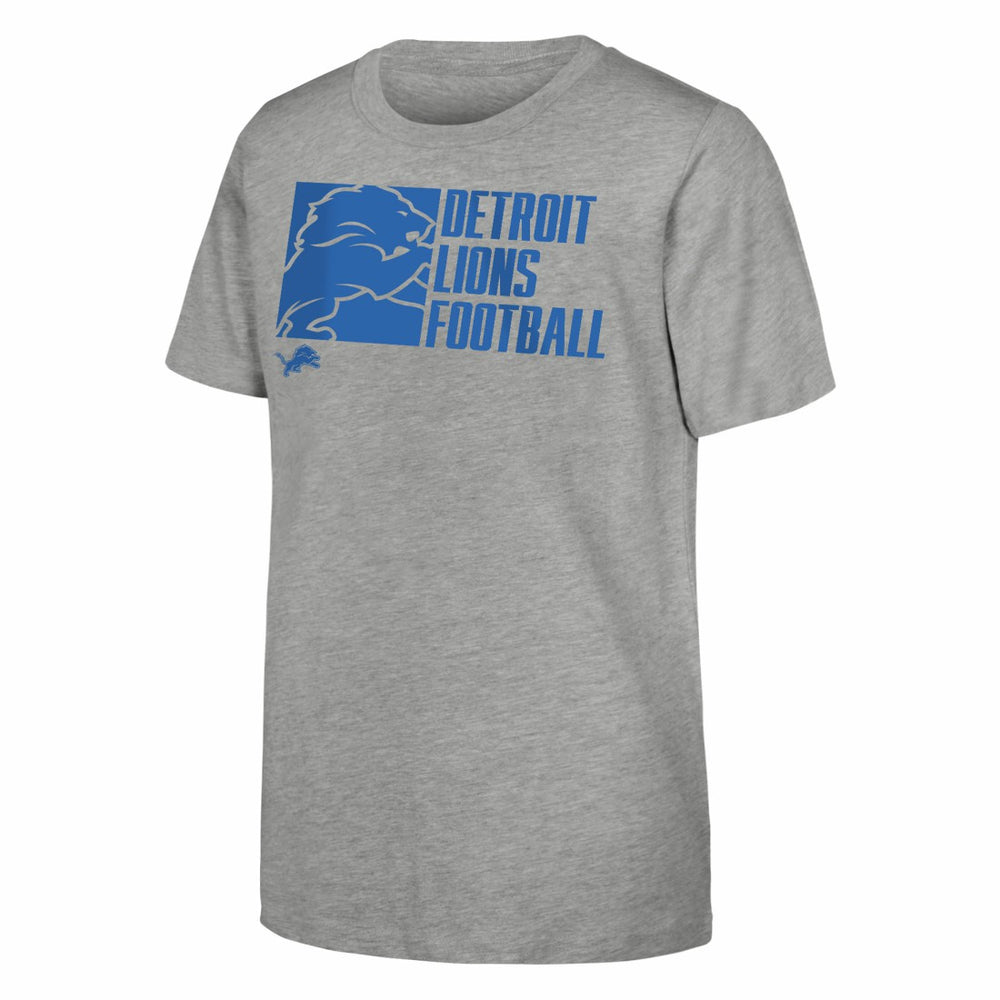 Detroit Lions Outerstuff Youth Post Game T-Shirt - Heather Gray - NFL