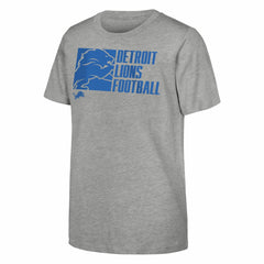 Detroit Lions Outerstuff Youth Post Game T-Shirt - Heather Gray - NFL