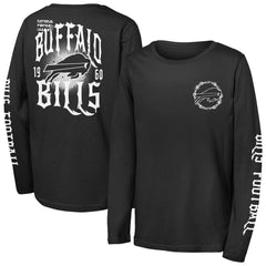 Buffalo Bills Outerstuff Youth Rumble Long Sleeve T-Shirt - Black - NFL