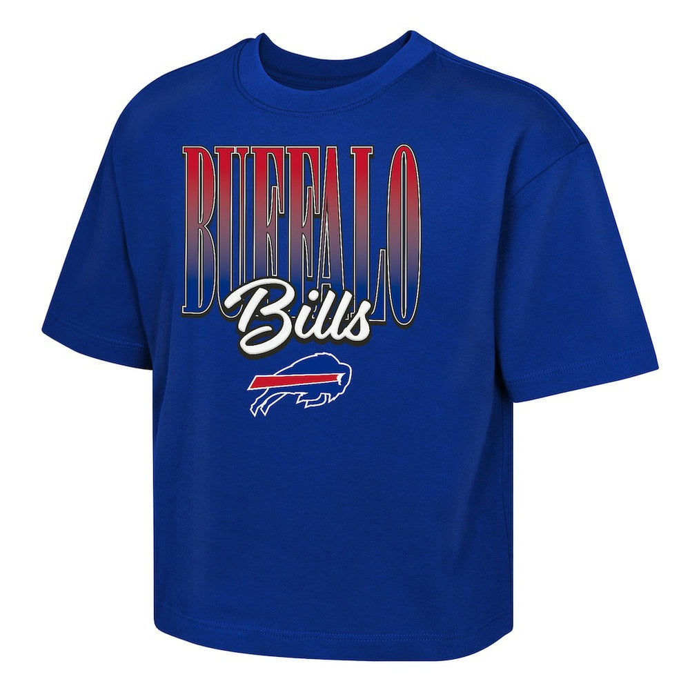 Buffalo Bills Outerstuff Girls Youth Big City Boxy T-Shirt - Royal - NFL