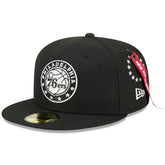 New Era Philadelphia 76ers x Alpha Industries 59FIFTY Fitted Hat Black