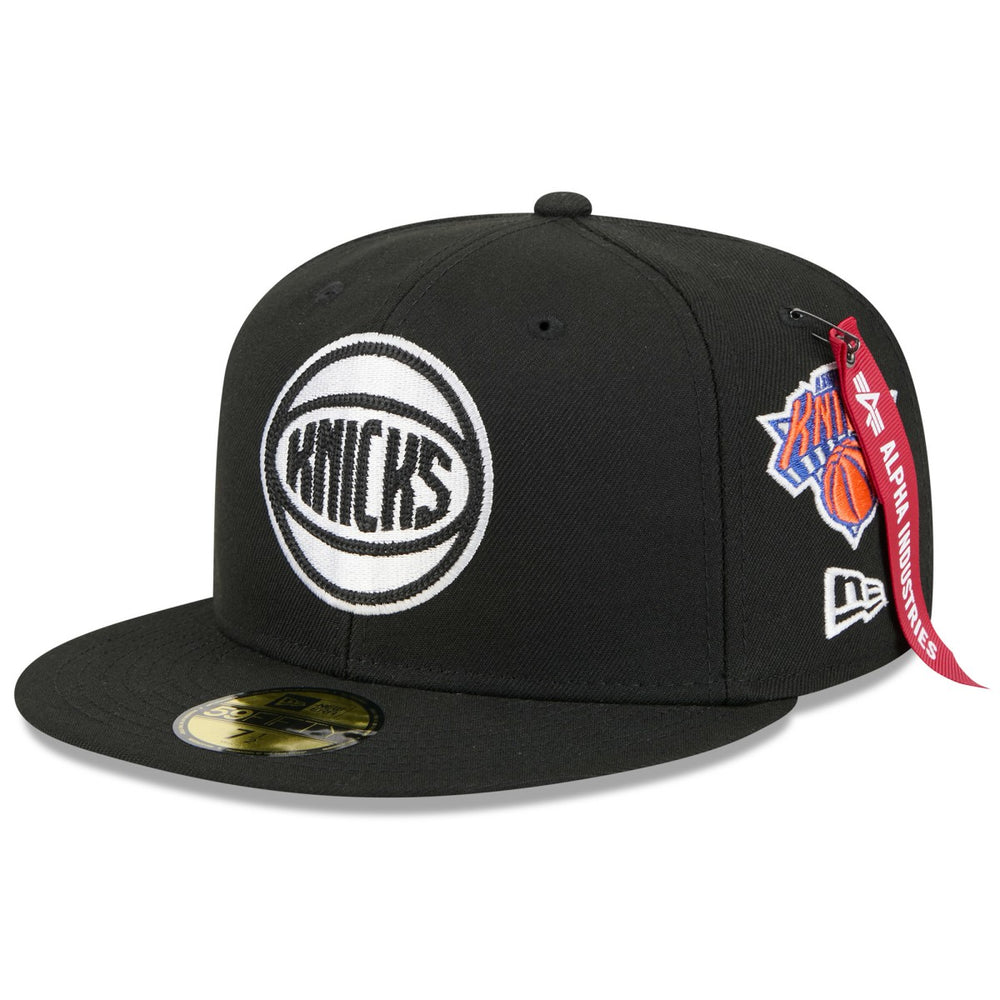 New Era New York Knicks x Alpha Industries 59FIFTY Fitted Hat Black