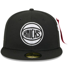 New Era New York Knicks x Alpha Industries 59FIFTY Fitted Hat Black