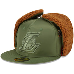 New Era Los Angeles Lakers x Alpha Industries Dog Ear 59FIFTY Fitted Hat Olive
