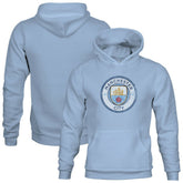 Manchester City 1863FC Youth Color Badge Fleece Pullover Hoodie Sky Blue