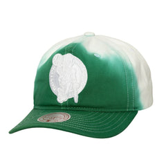 Mitchell & Ness Boston Celtics Dip Dye Pro Crown Adjustable Hat Kelly Green/White