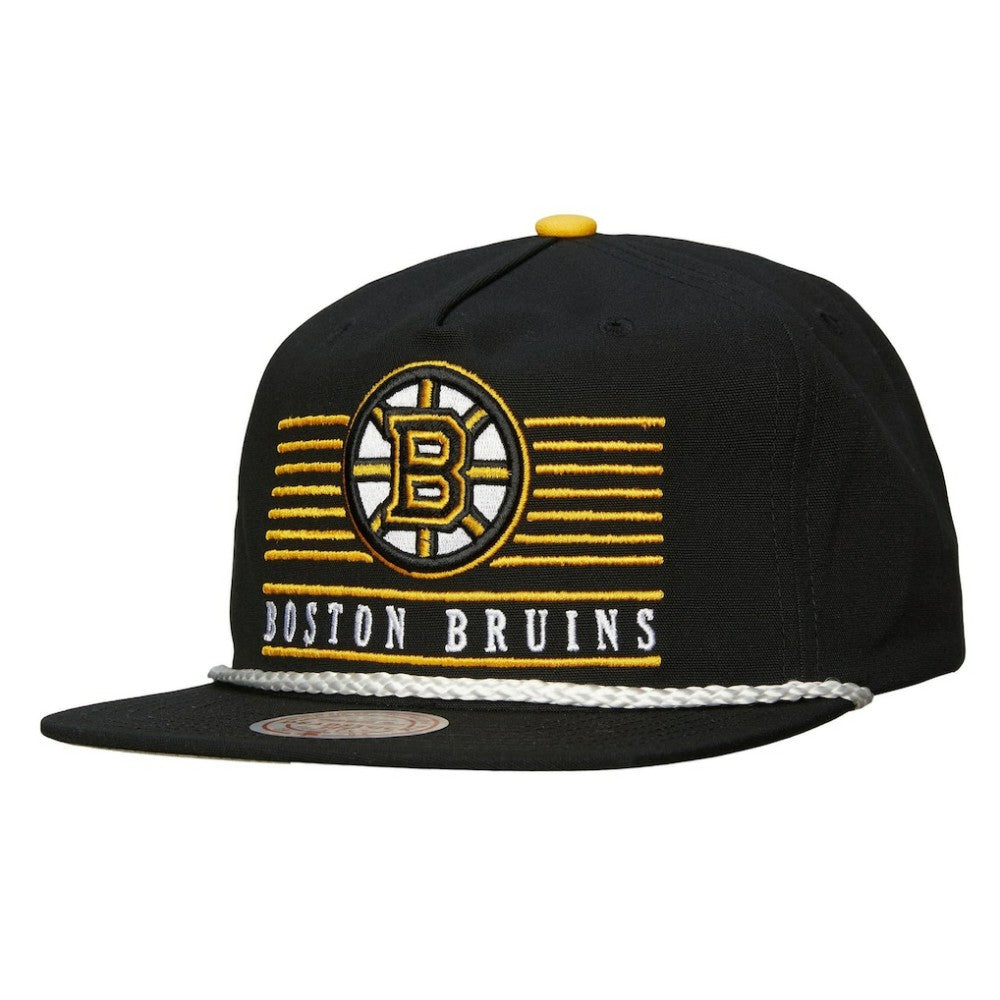 Boston Bruins Mitchell & Ness Ascend Deadstock Snapback Hat - Black | NHL Clearance