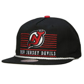 New Jersey Devils Mitchell & Ness Ascend Deadstock Snapback Hat - Black | NHL Clearance