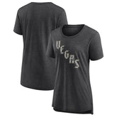 Vegas Golden Knights Women's Slow Whistle Tri-Blend T-Shirt - Gray | NHL online