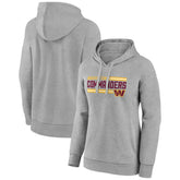 Washington Commanders Women's On Side Stripe Pullover Hoodie - Gray - NFL