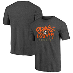 Anaheim Ducks Shoot to Score Tri-Blend T-Shirt - Charcoal | NHL Clearance