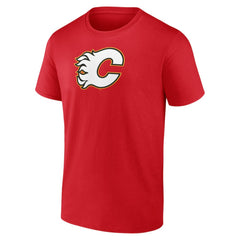 Calgary Flames Primary Logo T-Shirt - Red | NHL Lifestyle