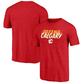 Calgary Flames Shoot to Score Tri-Blend T-Shirt - Red | NHL online
