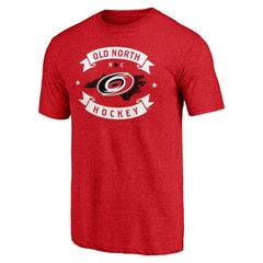 Carolina Hurricanes Shoot to Score Tri-Blend T-Shirt - Red | NHL Lifestyle