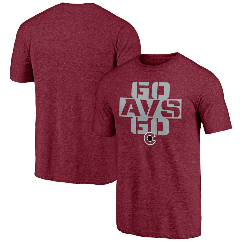 Colorado Avalanche Shoot to Score Tri-Blend T-Shirt - Burgundy | NHL discount