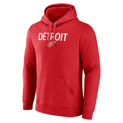 Detroit Red Wings Primary Logo Pullover Hoodie - Red | NHL Clearance