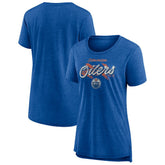Edmonton Oilers Women's Hit the Ice Tri-Blend T-Shirt - Royal | NHL online