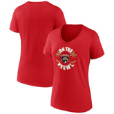 Florida Panthers Women's Active Edge V-Neck T-Shirt - Red | NHL online
