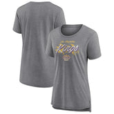 Los Angeles Kings Women's Hit the Ice Tri-Blend T-Shirt - Gray | NHL Clearance
